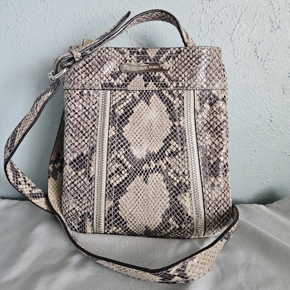 Michael Kors Embossed Snakeskin Crossbody - Picture 1 of 7